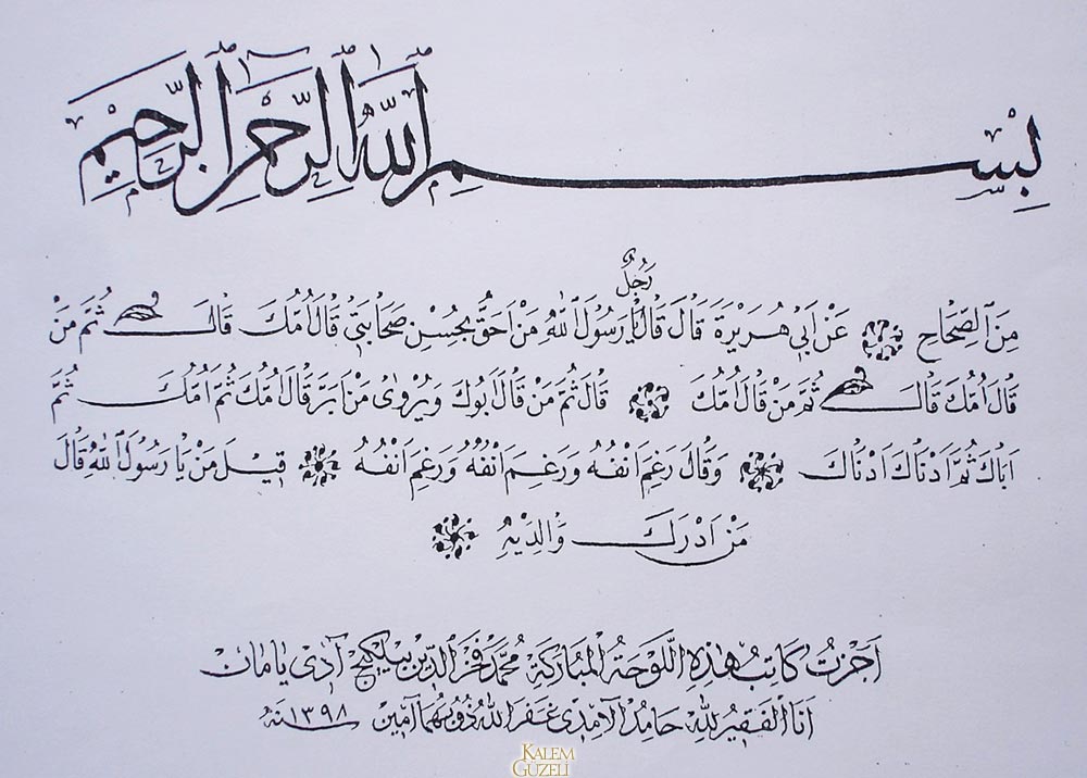 &copy; Fahrettin Bilgiç - İcazetname