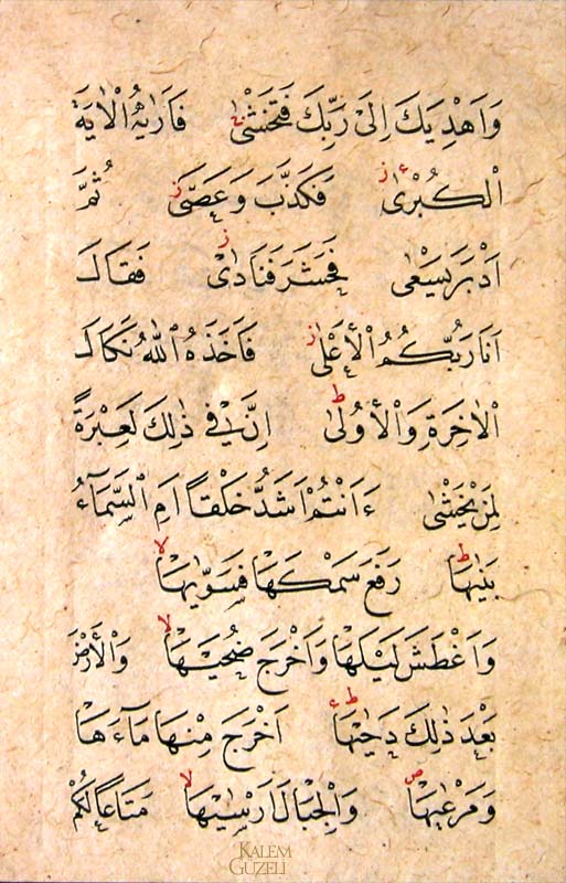 &copy; Mehmed Şevki Efendi - Amme Cüzünden bir sahife